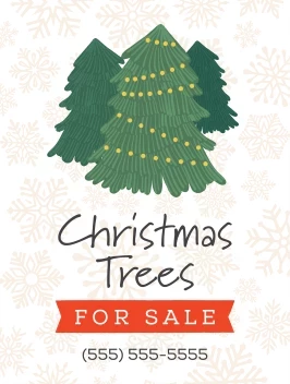 Christmas Tree Illustration Sale