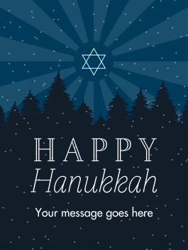 Happy Hanukkah Snow