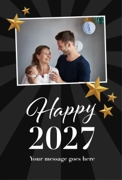 Stars New Years Banner