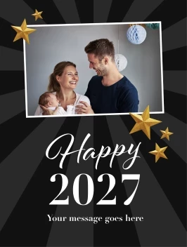 Stars New Years Banner