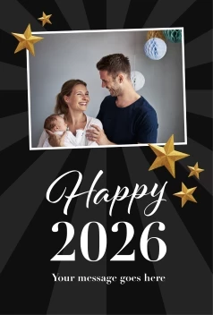 Stars New Years Banner