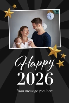 Stars New Years Banner