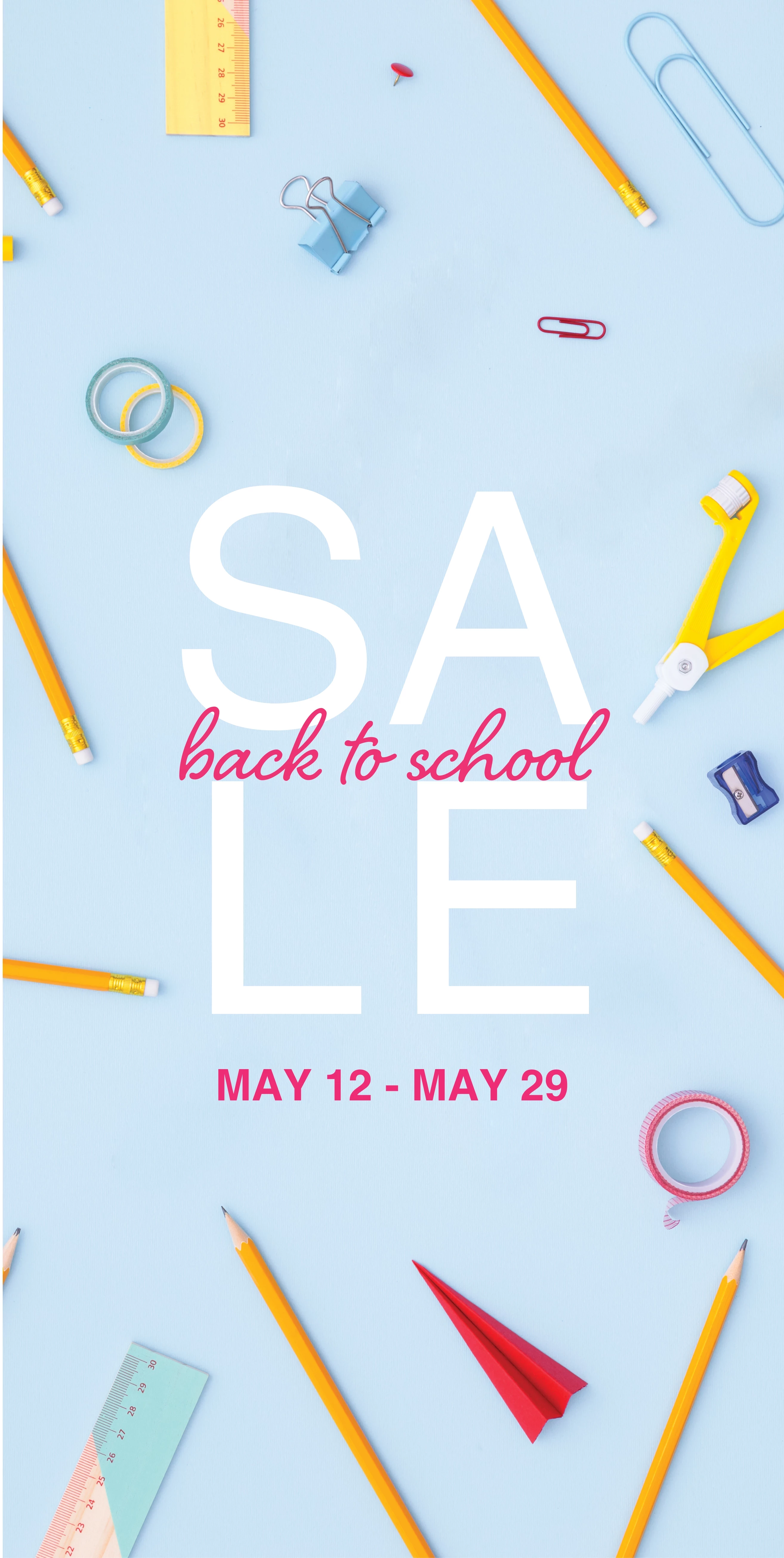 Pastel School Supplies