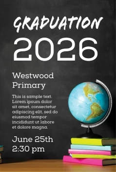 Chalkboard and Globe