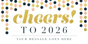 Cheers Gold Banner