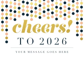 Cheers Gold Banner
