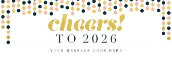 Cheers Gold Banner