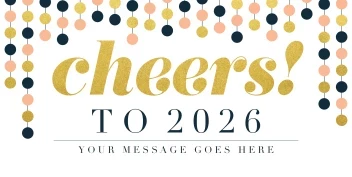 Cheers Gold Banner