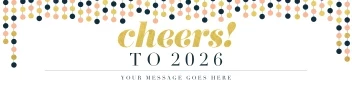 Cheers Gold Banner