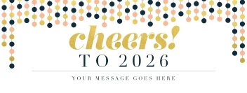 Cheers Gold Banner