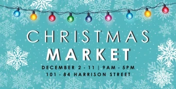 Christmas Market Snow Lights