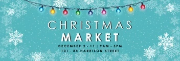 Christmas Market Snow Lights