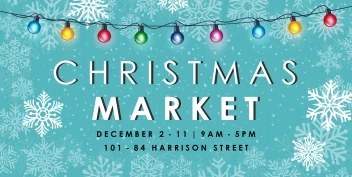 Christmas Market Snow Lights