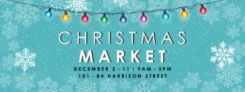 Christmas Market Snow Lights