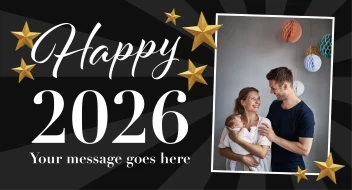 Stars New Years Banner