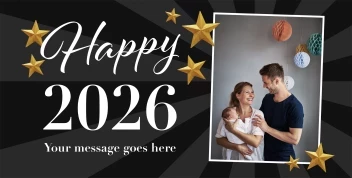 Stars New Years Banner