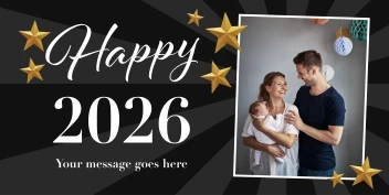 Stars New Years Banner