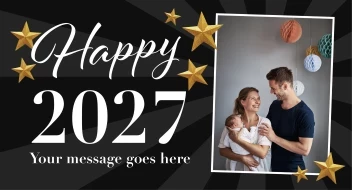 Stars New Years Banner