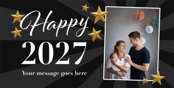 Stars New Years Banner