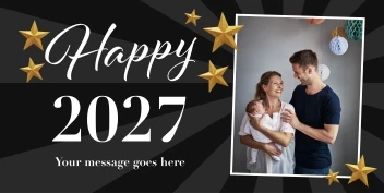 Stars New Years Banner