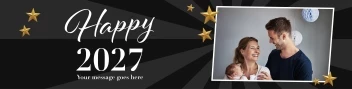Stars New Years Banner