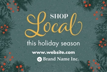 Shop Local Christmas Border
