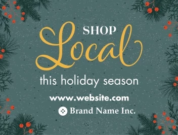 Shop Local Christmas Border