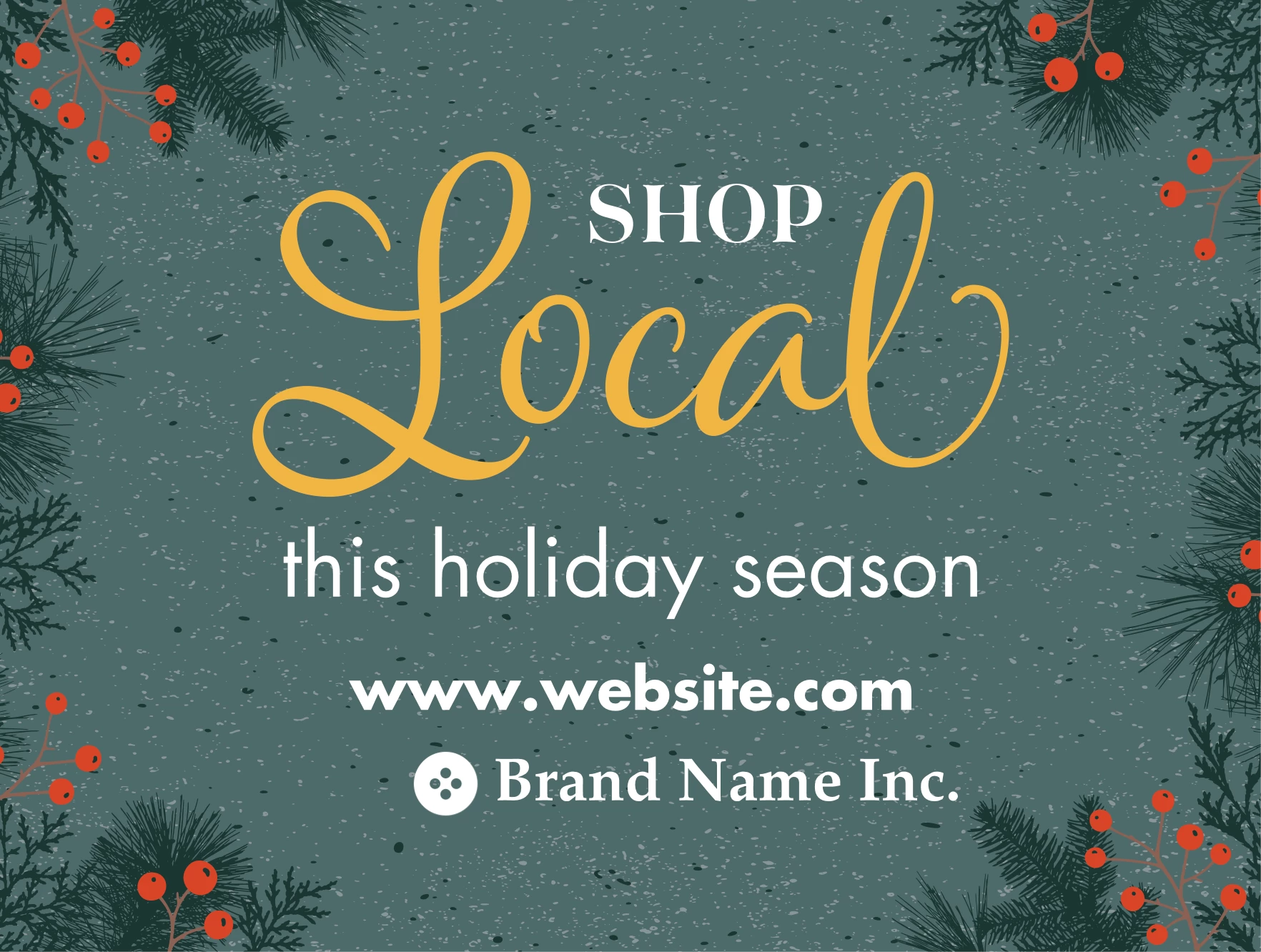 Shop Local Christmas Border
