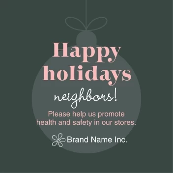 Happy Holidays to Neighbors