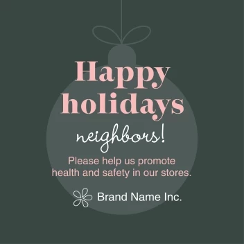 Happy Holidays to Neighbors