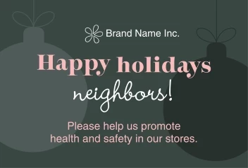 Happy Holidays to Neighbors