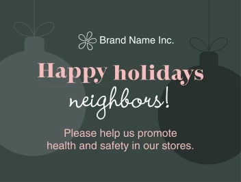 Happy Holidays to Neighbors