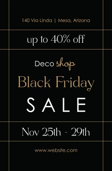 Elegant Black Friday Lines