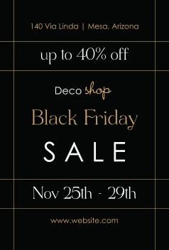 Elegant Black Friday Lines