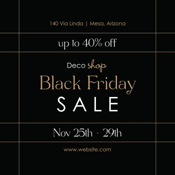 Elegant Black Friday Lines