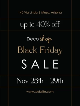 Elegant Black Friday Lines