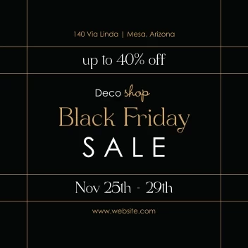 Elegant Black Friday Lines