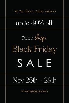 Elegant Black Friday Lines