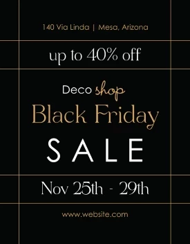 Elegant Black Friday Lines