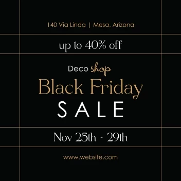 Elegant Black Friday Lines