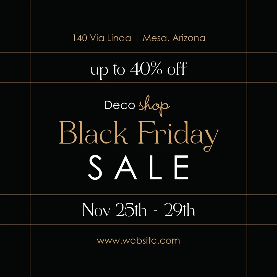 Elegant Black Friday Lines