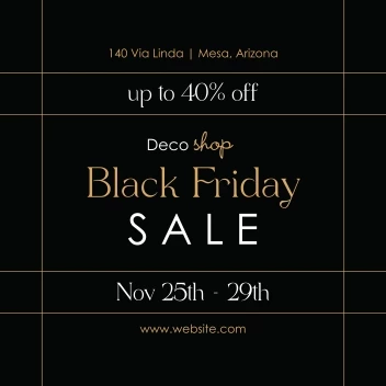 Elegant Black Friday Lines