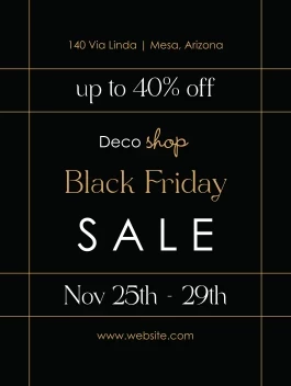 Elegant Black Friday Lines