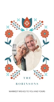 Folk Symmetry Flowers