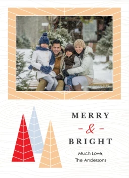 Minimal Seasons Greetings Trees