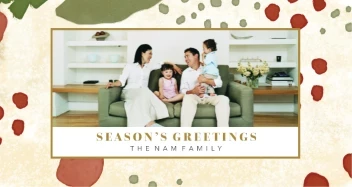 Watercolor Holly Abstract