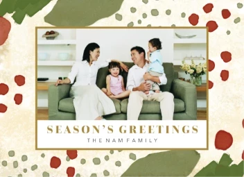 Watercolor Holly Abstract