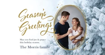 Winter Pine Seasons Greetings