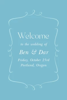 Teal Wedding Invite