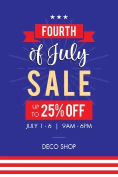 Fourth Of July Sale